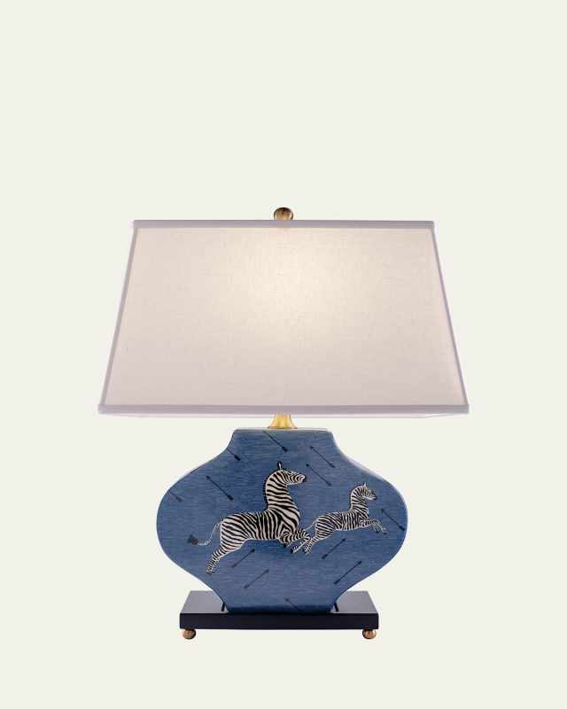 Zebra Blue Lamp